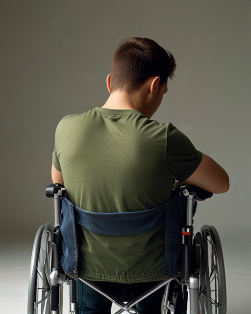 Changed game character — military veteran in wheelchair